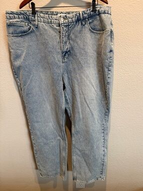 Good American - Good ‘90s Duster Straight Leg Jeans Size 18
